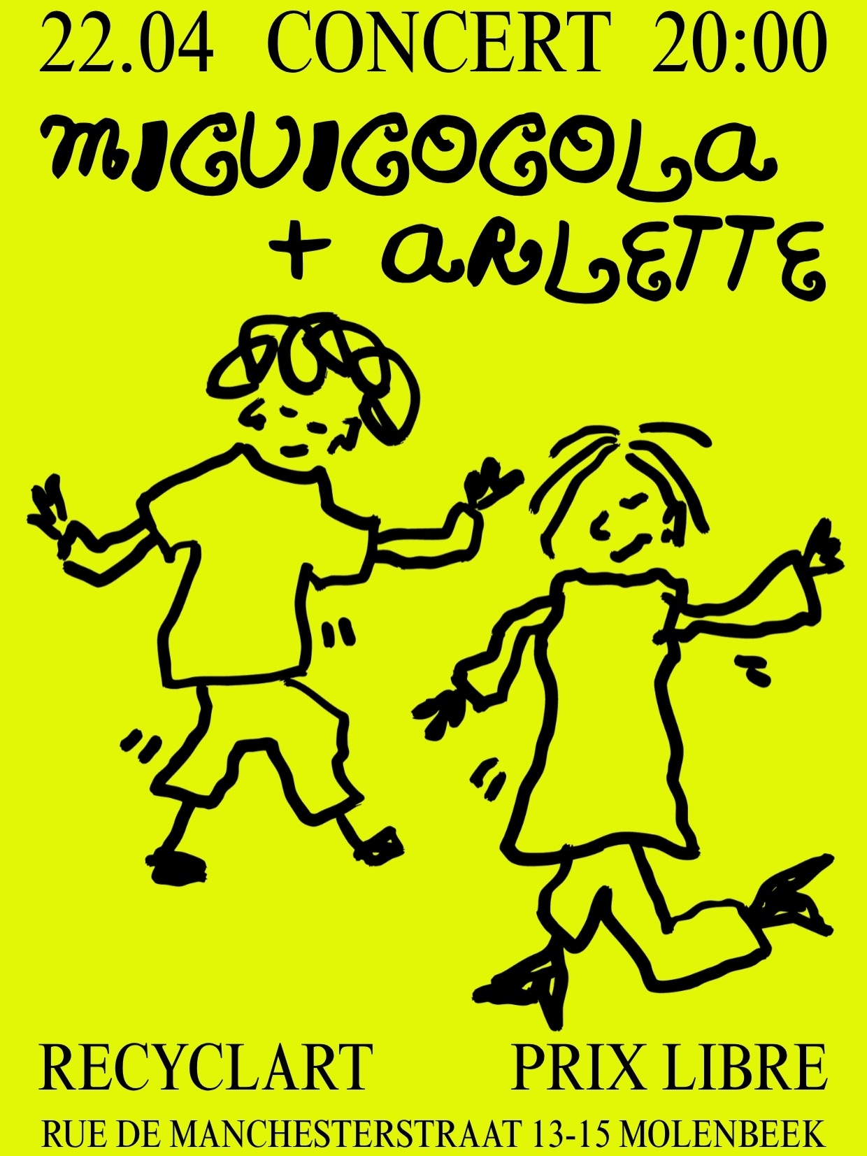 MICUICOCOLA + ARLETTE @ RECYCLART (22/04)